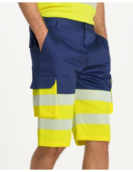 Bermuda multibolsillos alta visibilidad JHK