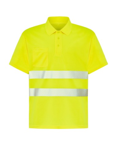 Polo manga corta alta visibilidad JHK