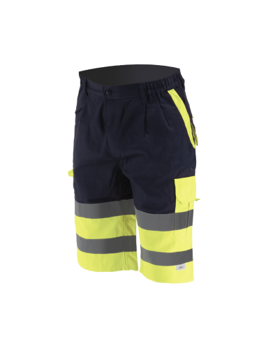 Bermuda multibolsillos alta visibilidad Chintex