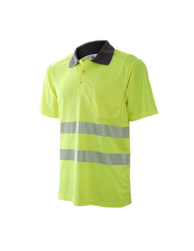 Polo manga corta alta visibilidad Chintex